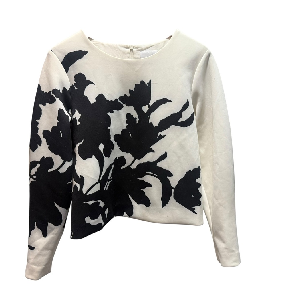 C/MEO Collective Black and White Floral Top